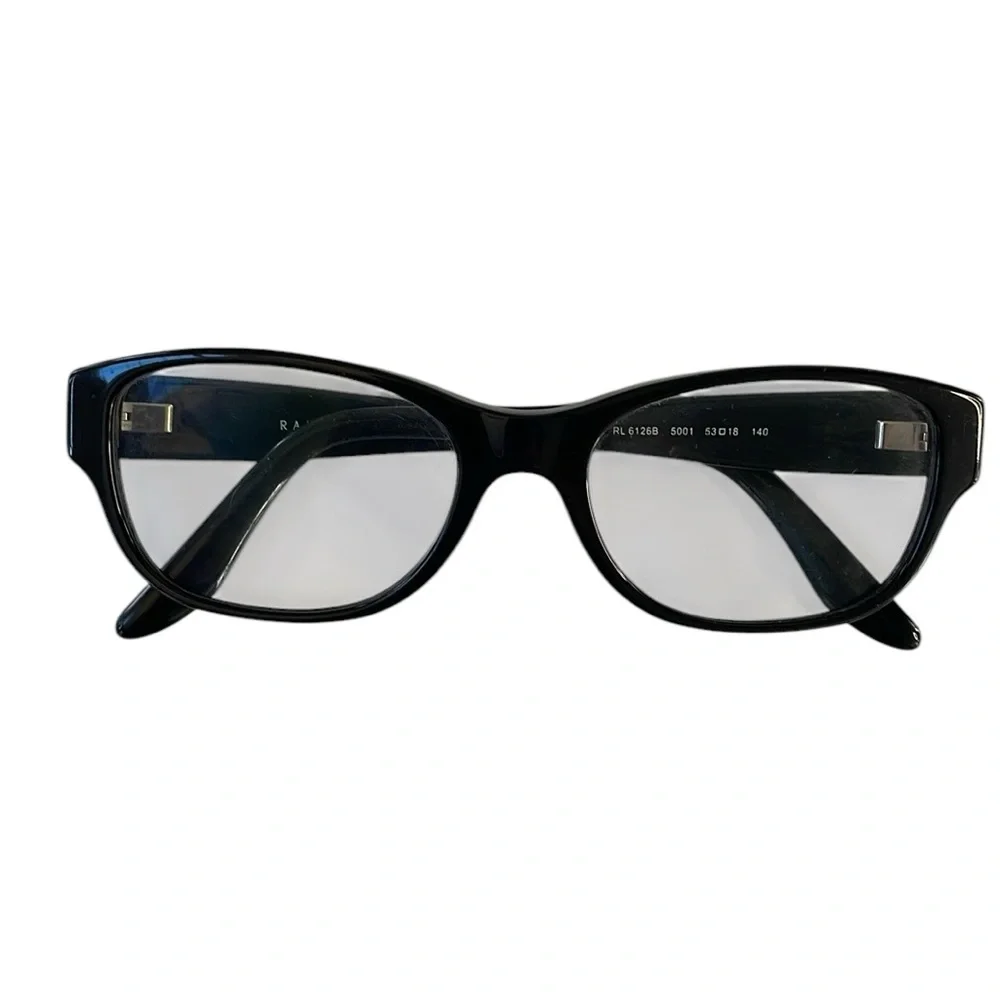 Ralph Lauren eyeglass frames with case. Frames only. Style RL6126B. Color: black